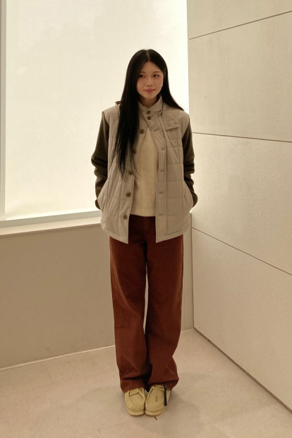 Вязаный свитер JW Anderson UNIQLO из шерсти 1159860234 (Бежевый M)