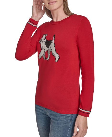 Жіночий светр Tommy Hilfiger з малюнком 1159861510 (Червоний L)