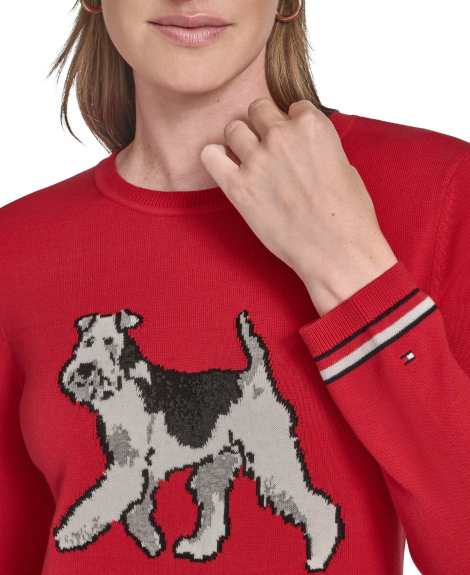Жіночий светр Tommy Hilfiger з малюнком 1159861510 (Червоний L)