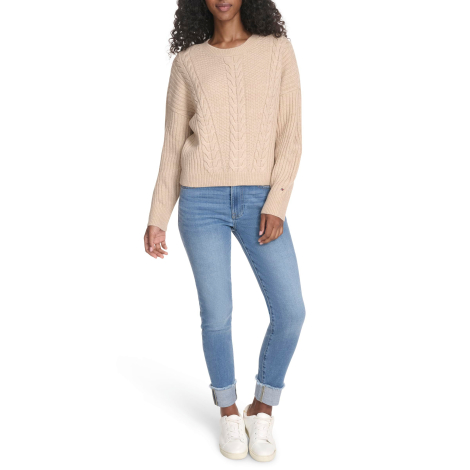 Жіночий трикотажний светр Tommy Hilfiger 1159862137 (Бежевий L)