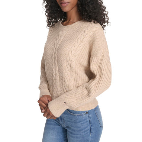 Жіночий трикотажний светр Tommy Hilfiger 1159862137 (Бежевий L)