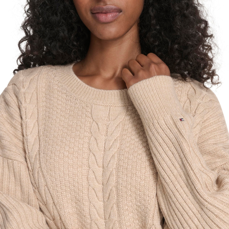 Жіночий трикотажний светр Tommy Hilfiger 1159862137 (Бежевий L)