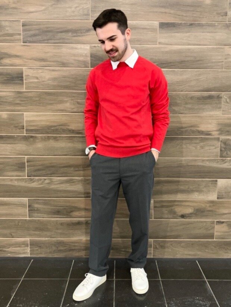 Свитер UNIQLO 1159862188 (Красный L)