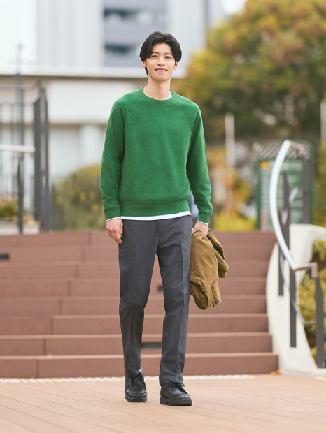 Светр UNIQLO 1159862534 (Зелений L)