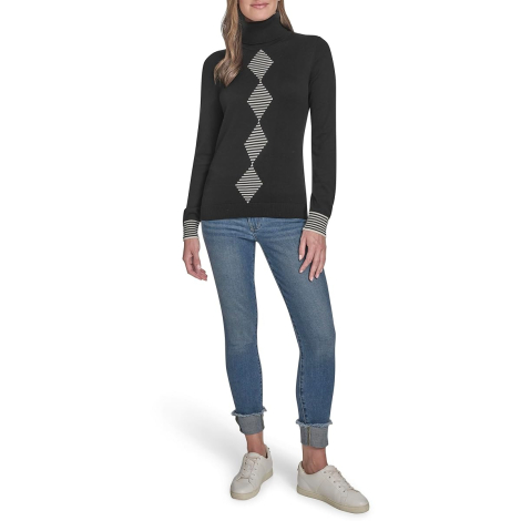 Жіночий светр Tommy Hilfiger з коміром 1159862550 (Чорний XS)