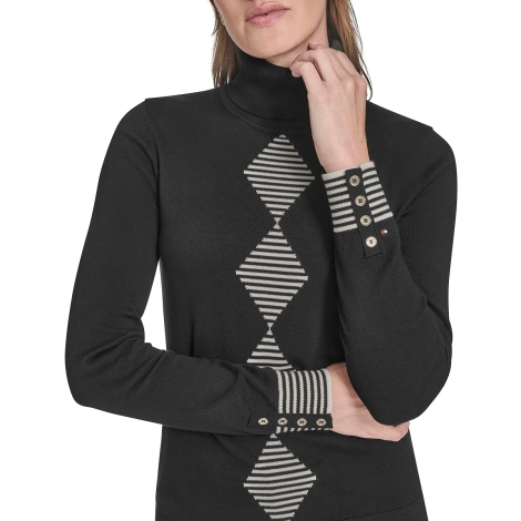 Жіночий светр Tommy Hilfiger з коміром 1159862550 (Чорний XS)