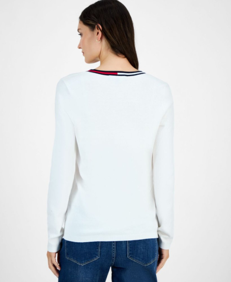 Женский свитер Tommy Hilfiger 1159862760 (Белый XXL)