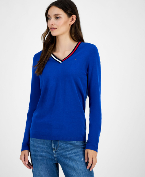 Женский свитер Tommy Hilfiger 1159862904 (Синий L)