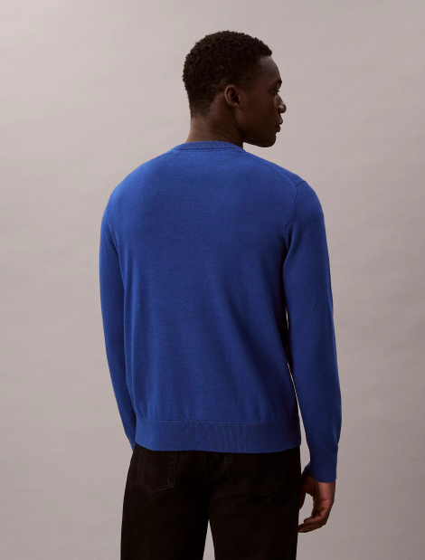 Мужской свитер Calvin Klein с логотипом 1159862991 (Синий XXL)