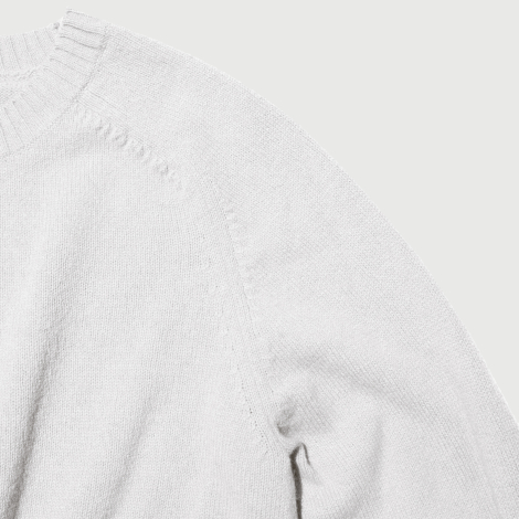 Вязаный свитер UNIQLO из шерсти 1159863014 (Молочный XXL)