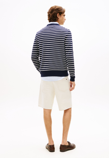Мужской свитер Tommy Hilfiger 1159863060 (Синий/Белый XXL)