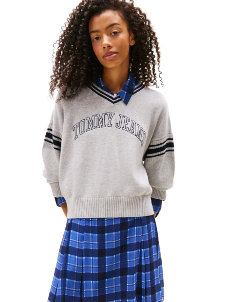 Женский свитер Tommy Hilfiger с логотипом 1159863494 (Серый XL)
