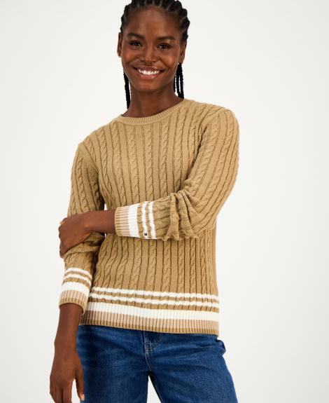 Женский свитер Tommy Hilfiger 1159863624 (Бежевый XL)
