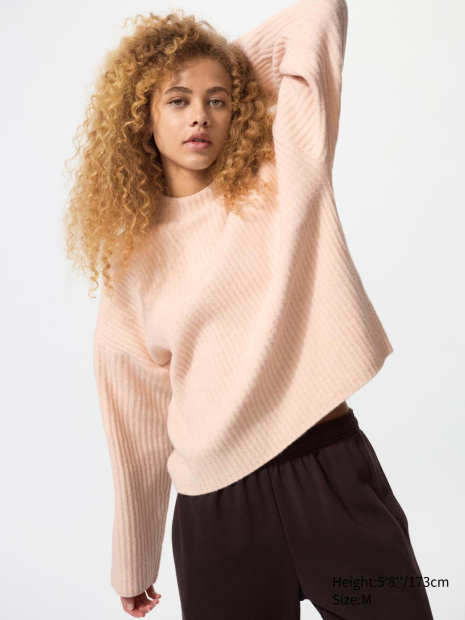 В'язаний светр UNIQLO 1159863788 (Рожевий XXL)