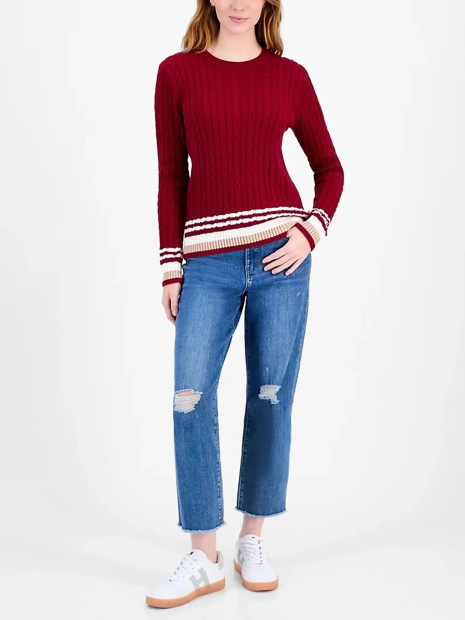Женский свитер Tommy Hilfiger 1159863837 (Бордовый XL)