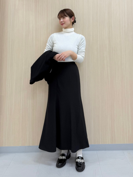 Женский свитер с высоким воротником UNIQLO из мериносовой шерсти 1159864337 (Молочный L)