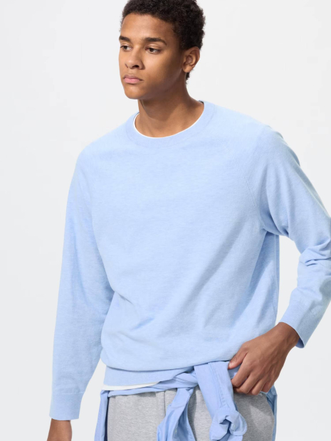 Свитер UNIQLO 1159864449 (Голубой XL)