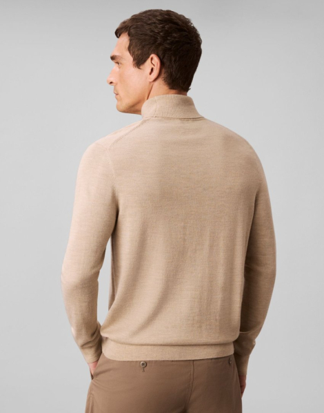Мужской свитер Calvin Klein с воротником 1159864501 (Бежевый L)