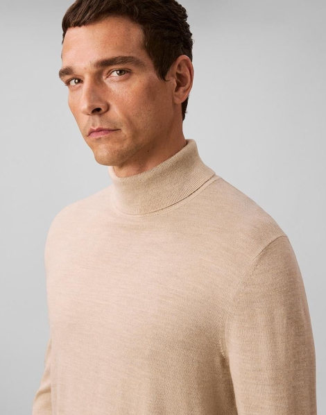 Мужской свитер Calvin Klein с воротником 1159864501 (Бежевый L)
