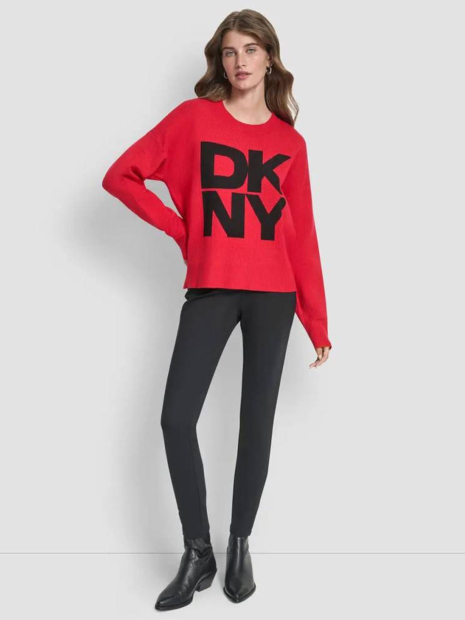 Жіночий светр DKNY з логотипом 1160090529 (Червоний S)