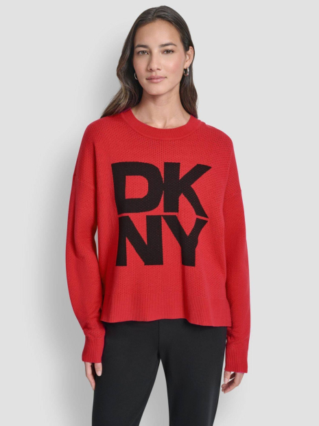 Жіночий светр DKNY з логотипом 1160090529 (Червоний S)