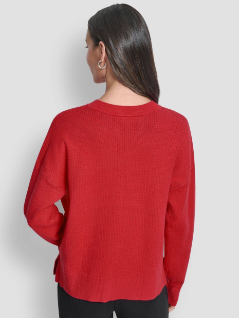 Жіночий светр DKNY з логотипом 1160090529 (Червоний S)