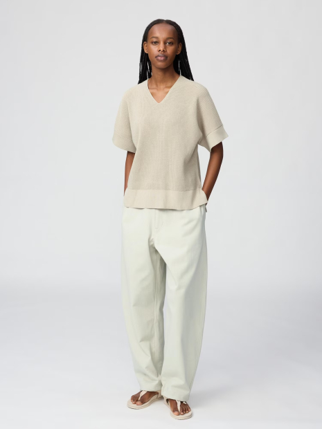 Свитер с короткими рукавами UNIQLO 1160090026 (Бежевый S)