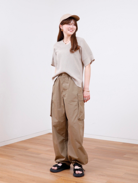 Свитер с короткими рукавами UNIQLO 1160090026 (Бежевый S)