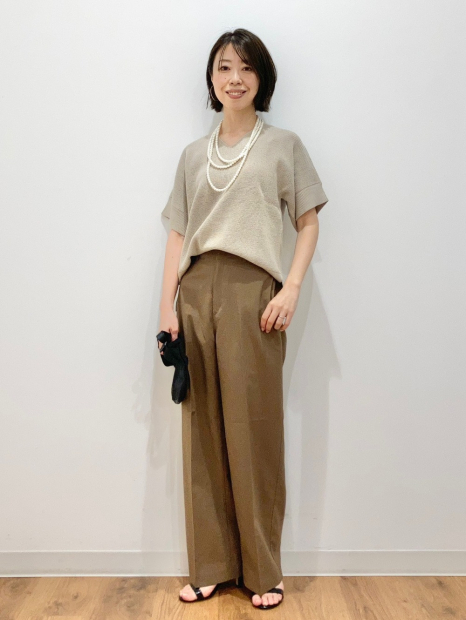 Свитер с короткими рукавами UNIQLO 1160090026 (Бежевый S)