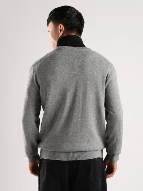 Чоловічий светр Calvin Klein з монограмою 1160099700 (Сірий M)