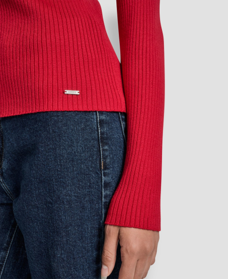 Жіночий светр-поло DKNY 1160300428 (Червоний XL)