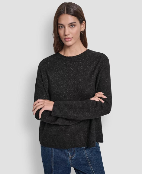 Жіночий светр DKNY з блиском 1160316141 (Чорний S)