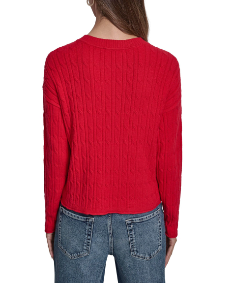Жіночий в'язаний светр DKNY 1160441083 (Червоний XS)