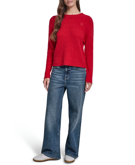 Жіночий в'язаний светр DKNY 1160441083 (Червоний XS)