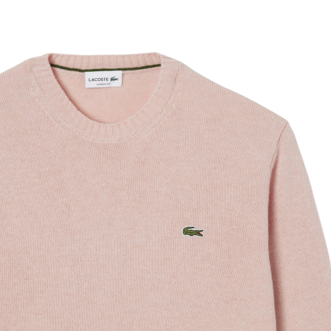 Чоловічий вовняний светр Lacoste 1160764339 (Рожевий 3XL)