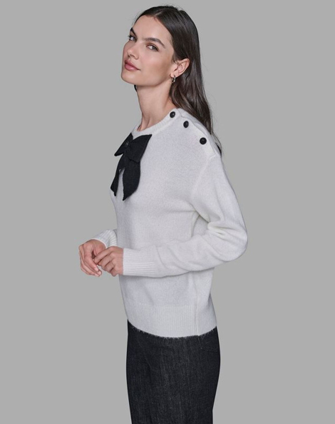 Жіночий светр Karl Lagerfeld 1161391768 (Молочний XL)