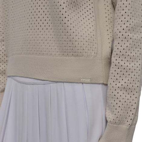 Женский свитер DKNY с перфорацией 1161428747 (Бежевый XL)