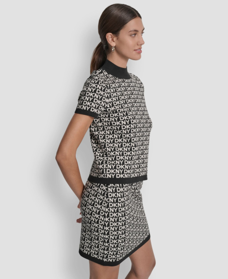 Женский свитер DKNY с коротким рукавом 1161918633 (Черный XS)