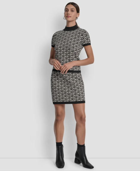 Женский свитер DKNY с коротким рукавом 1161918633 (Черный XS)