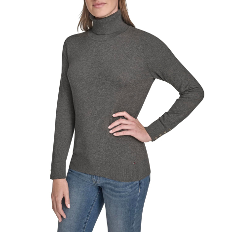 Женский свитер Tommy Hilfiger с воротником 1162462185 (Серый XL)