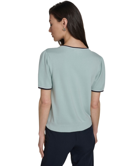 Женский свитер Tommy Hilfiger с коротким рукавом 1162704155 (Зеленый XL)