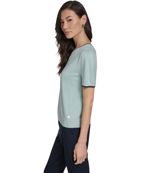 Женский свитер Tommy Hilfiger с коротким рукавом 1162704155 (Зеленый XL)