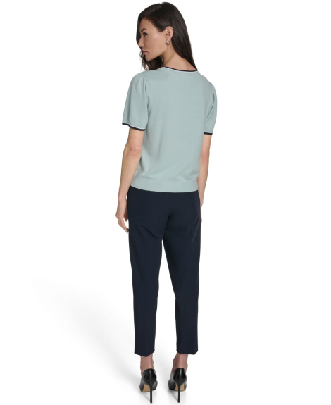 Женский свитер Tommy Hilfiger с коротким рукавом 1162704155 (Зеленый XL)