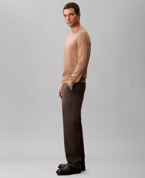 Мужской мягкий свитер Calvin Klein 1162741952 (Коричневый XL)