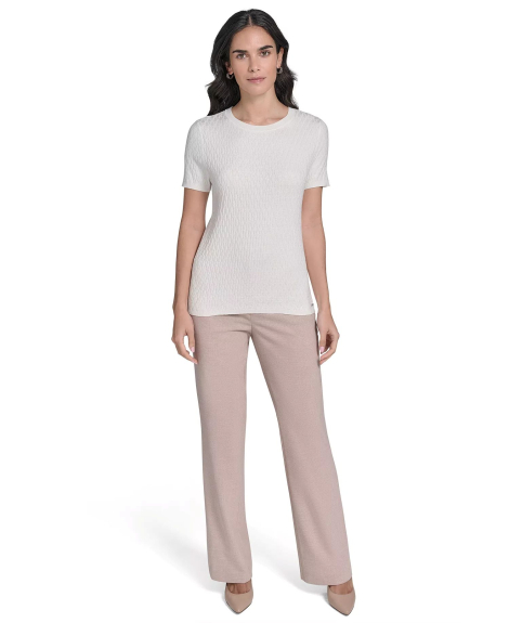 Женский свитер Calvin Klein с короткими рукавами 1162914441 (Белый L)