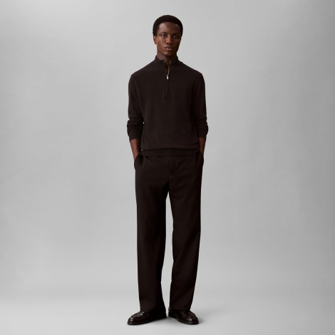 Мужской свитер Calvin Klein с воротником на молнии 1163060160 (Черный XXL)
