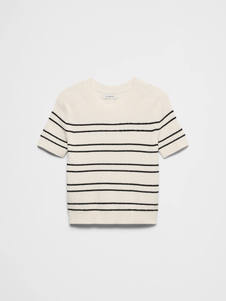 Женский свитер Banana Republic с коротким рукавом 1163366822 (Молочный XS)