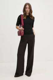 Женский вязаный свитер DKNY с короткими рукавами 1159838934 (Черный XL)