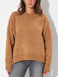Женский свитер DKNY с анималистичным дизайном 1159839028 (Коричневый XL)