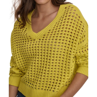 Женский вязаный свитер DKNY 1159839045 (Желтый L)